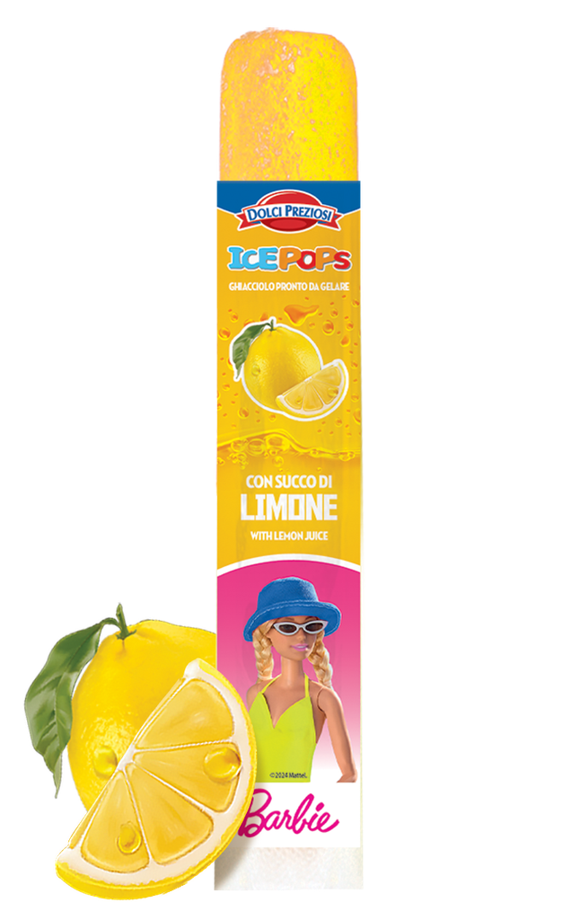 Dolci e Preziosi Ice Pops Barbie e Hotwheels Display 105 x 400ml