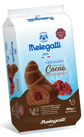 Melegatti Croissant Cacao Frutti Bosci 6x50g