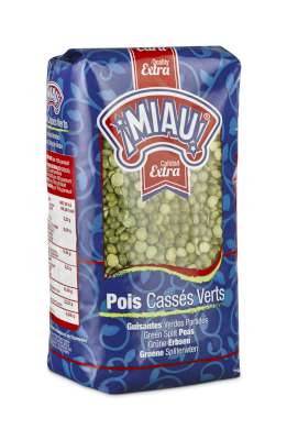 Miau Guisante Verde Partido 1kg