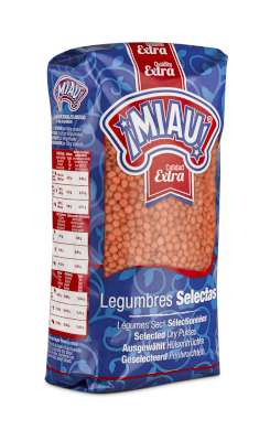 Miau Lentilles Rouges football 1kg