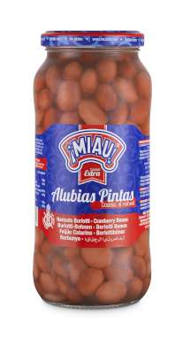 Miau Haricots Borlotti cuits 580ml