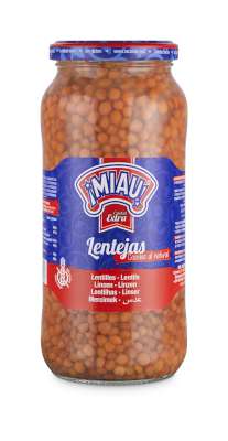 Miau Lentejas Cocidas 580ml