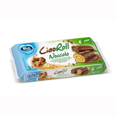Midi' Ciaoroll Hazelnut Mini Roll 222g