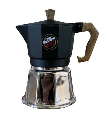 Vergnano Caffettiera Moka Nero Induction (black)