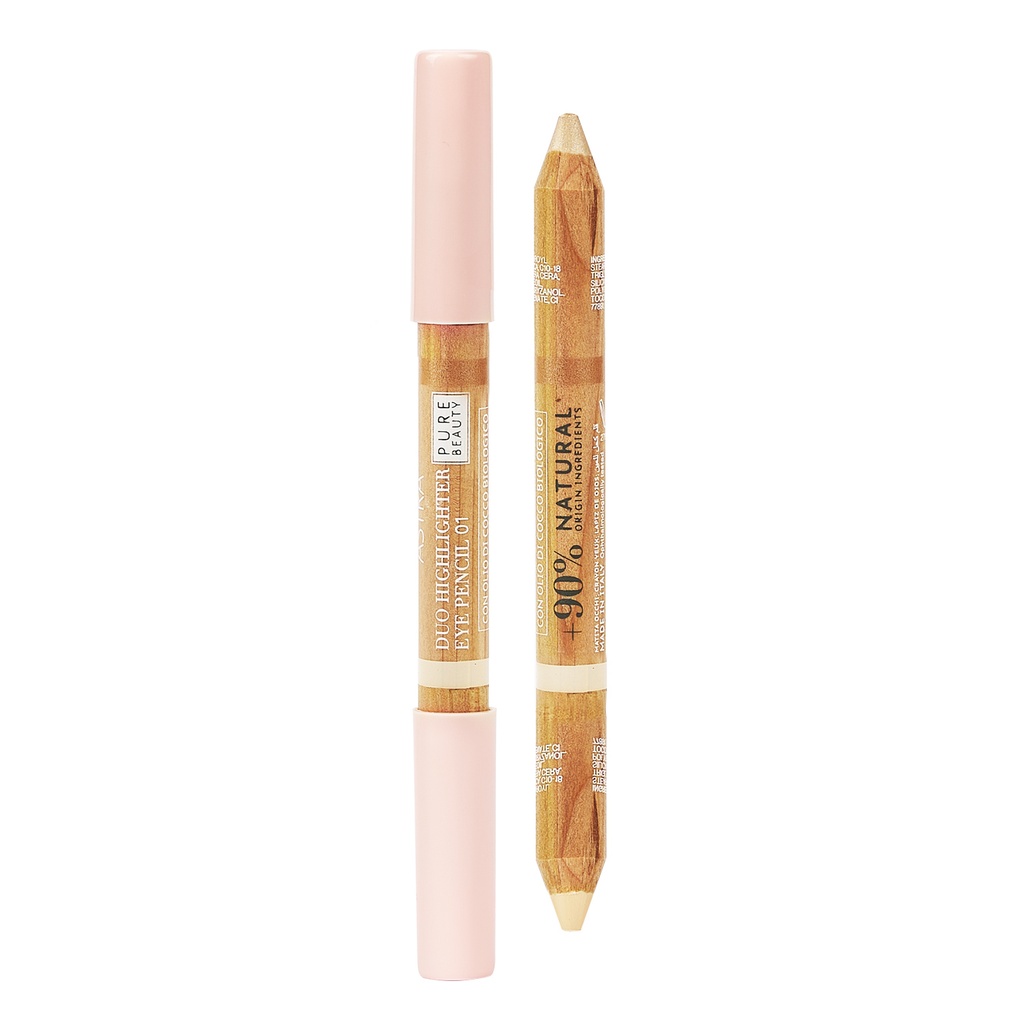 Astra Pure Beauty Duo Highlighter Eye Pencil 01 Lemon Zest 