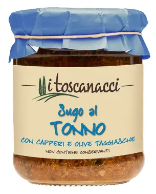 Toscanacci Sugo al Tonno con Capperi ed Olive Taggiasche 180g
