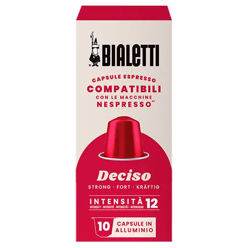 Bialetti Nespresso Compatibles Aluminum Deciso 10 caps