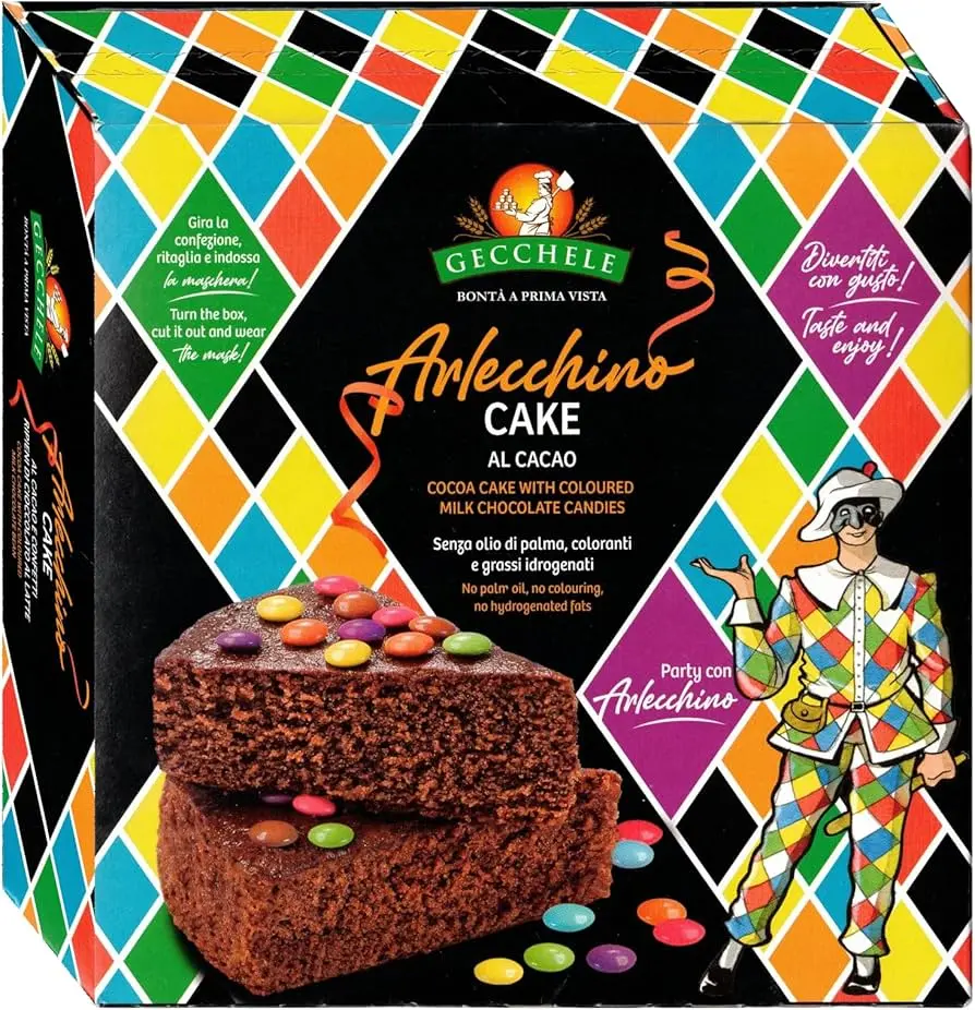 Gecchele Cake al Cacao di Arlecchino 275g
