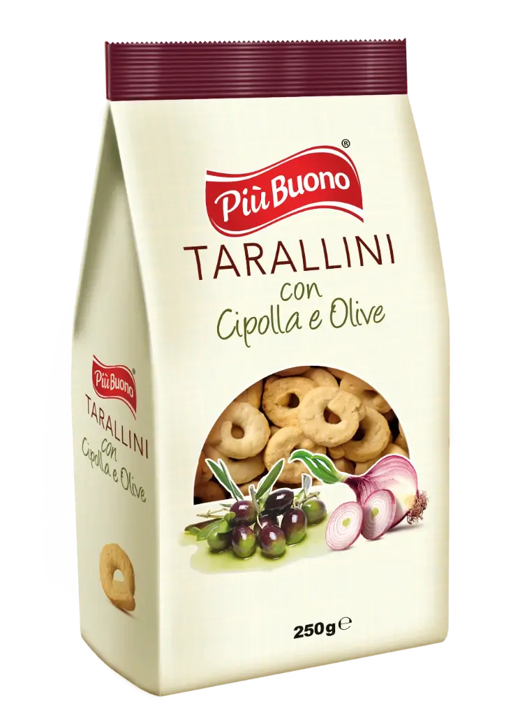 Piu Buono Taralli cipolla ed olive 250g