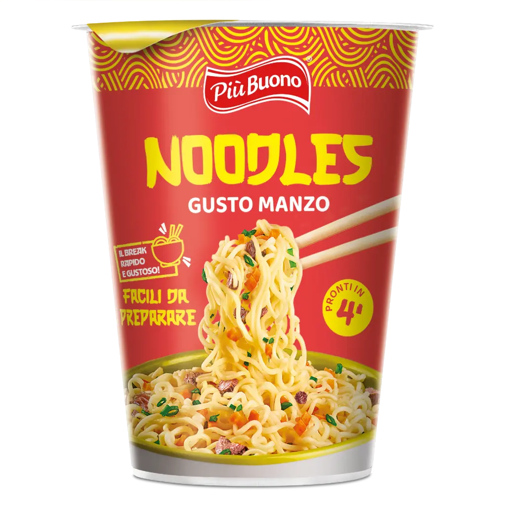 Piu Buono Noodles Gusto Manzo 65g