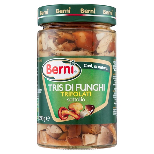 [berbefut7359] Berni Tris di Funghi Trifolati Sottolio 314ml