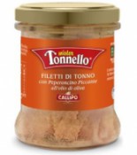 [calcontov0170fplfre] Callipo Mister Tonnello Filetti di Tonno con Peperoncino 170g