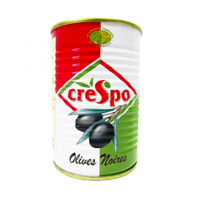 [crebt1-2noient2225] Crespo Olijven zwart blik 1/2 22/25 425 ml