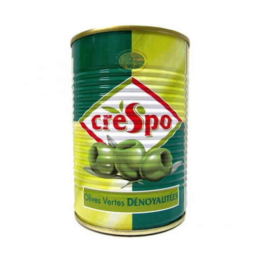 [crebt1-2verden2832] Crespo olives vertes denoyautées boite 1/2 28/32  425 ml