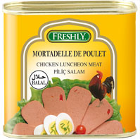[fre057251002] Freshly Mortadella Poulet Halal 340g