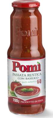 [pom30280900] Pomi Passata Rustica con Basilico 700g