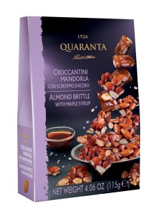 [qua404074] Quaranta Croccantini Mandorla con Sciroppo d'Acero 115g
