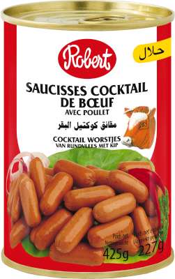 [rob8511002] Robert Cocktail Boeuf Poulet Halal 425g