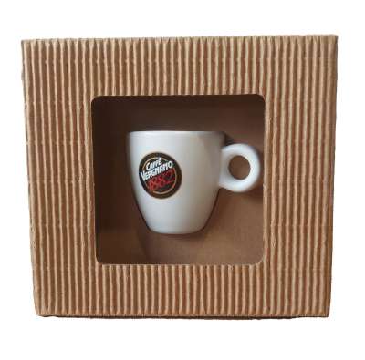 [vermer99509c] Vergnano Tazza + Piatto Espresso Bianca Matt Regalo (wit)