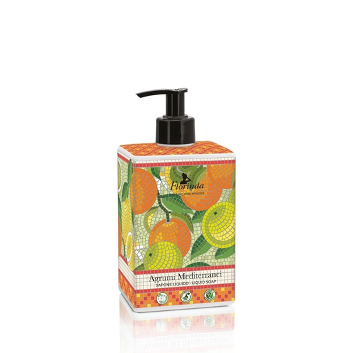 [flo2582] Florinda Mosaici Italiani Agrumi Mediterranei liquid soap 500 ml
