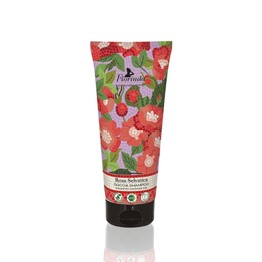 [flo2592] Florinda Mosaici Italiani Rosa Selvatica shower gel 200 ml