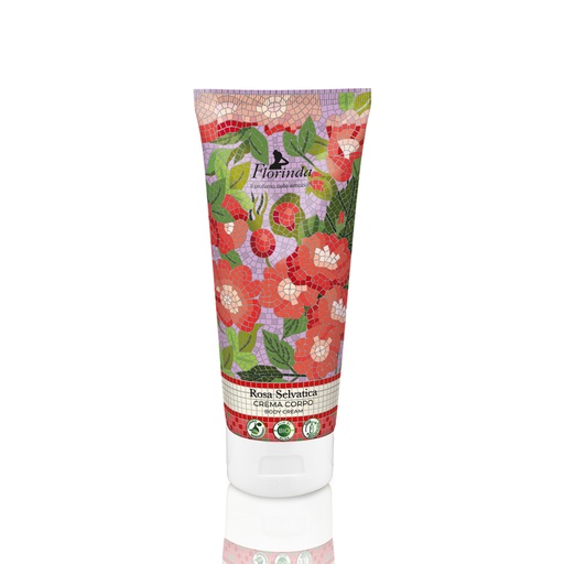 [flo2441] Florinda Mosaici Italiani Rosa Selvatica crème corps 200 ml