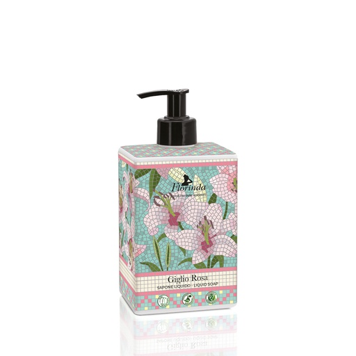 [flo2585] Florinda Mosaici Italiani Giglio Rosa liquid soap 500 ml