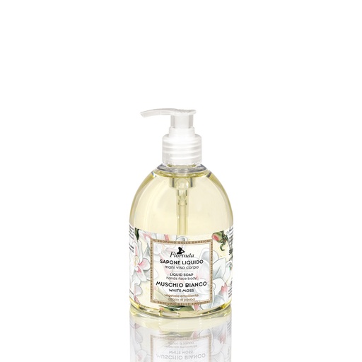 [flo1180] Florinda Emozione Muschio Bianco vloeibare zeep 500 ml