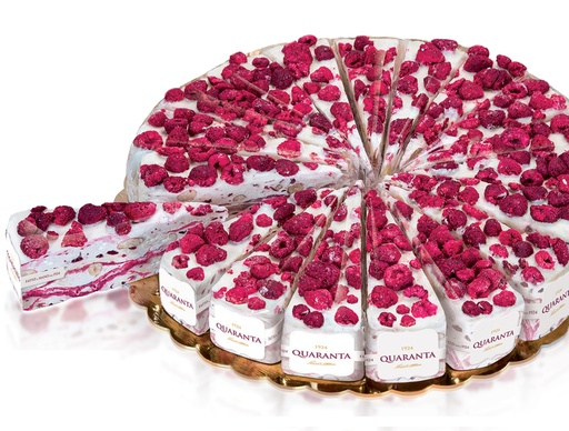 [qua400855] Quaranta Torta Lampone & Cioccolato Bianco 120g