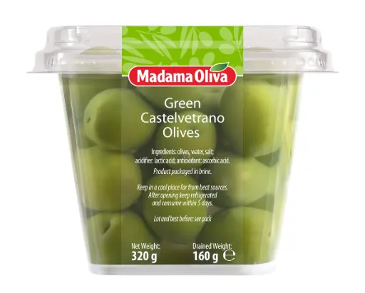 [madoWZD016E] Madama Oliva Olive Castelvetrano verde 340g