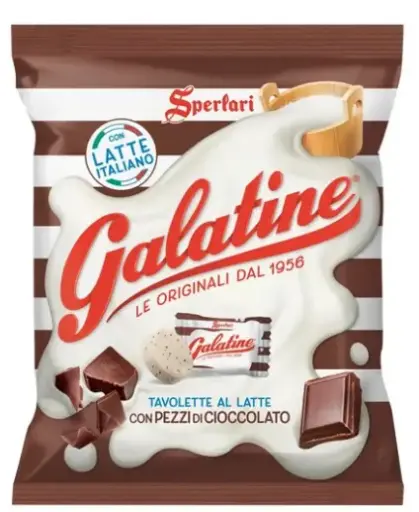 [gala9249] Galatine Tavolette al Latte con pezzi di Cioccolato 125g